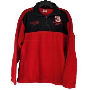 Dale Earnhardt Winners Circle Fleece 1/4 Zip Pullover‎ Mens M Forever The Man